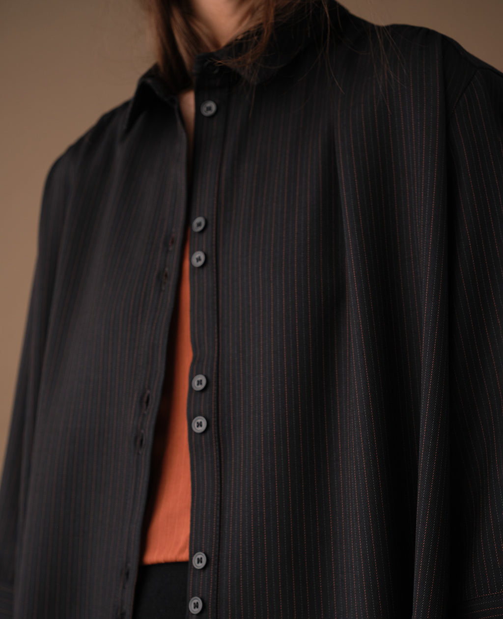 Maitlandmeg Svala Chalk Stripe Shirt Dress